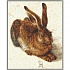 Картина для раскрашивания по номерам Заяц по мотивам Альбрехта Дюрера, 40 х 50 см.  - миниатюра №1